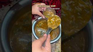 Aap log bhi try kro chicken egg soup 💕🍜✨ food youtubeshorts shorts chickensoup chicken viral [upl. by Kyle]