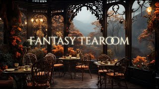 Fantasy Tearoom Ambience and Music  peaceful late autumn afternoon with tea and a book [upl. by Clothilde]