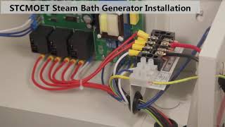 How to install STCMOET Steam Bath Generator [upl. by Amlev]