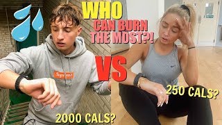 Who can burn the most calories in 24HOURS Fitness challenge VS my brother [upl. by Efioa716]