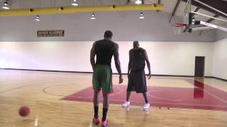 Hakeem Olajuwon Demonstrating Low Post Moves  Amazing Footwork [upl. by Nayhr]