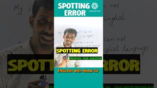 SPOTTING ERROR  ARTICLES  shorts articles englishwithnimaisir [upl. by Enirak]