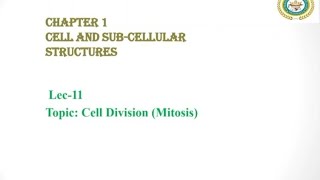 Cell Division Federal Board Biology 11 Class  Cell Cycle  Life Cycle of the Cell [upl. by Thedric]