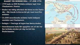 Amerikanska revolutionen genomgång del 4 slaget vid Bunker Hill [upl. by Arised]