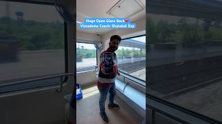 ❤️Enjoying the Awesome ViewHuge Open glass back Vistadome Coach youtubeshorts indianrailways [upl. by Nyrad]