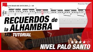 Recuerdos de la Alhambra 😍 Guía de estudio 👌 PARTITURA  TAB  PDF [upl. by Avehsile563]