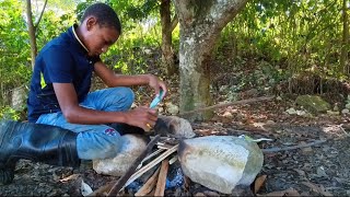 quotMi Rutina en la montaña Siembra Cosecha y Cocina a los 12 añosquot bushcraft¡ [upl. by Llerahs]