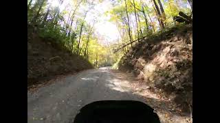 KLR  650 Cruise through Autumn Forest Full [upl. by Annazor947]