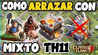 Como ATACAR en CLASH of CLANS Con MINEROS TH11  El MEJOR EJERCITO Para AYUNTAMIENTO 11💥 [upl. by Charry247]