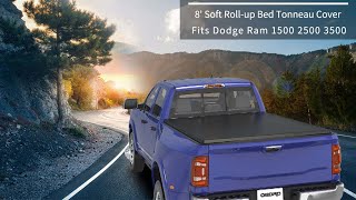 OEDRO Roll Up Tonneau Cover amp Bed Cover Installation for 0218 Dodge Ram 1500 0320 Ram 2500 3500 [upl. by Nolyk]