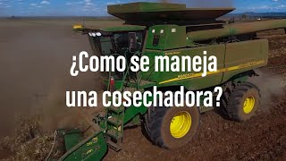 ¿COMO SE MANEJA UNA COSECHADORA John Deere 9660sts [upl. by Senzer]