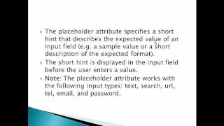 Cs420 Input Attributes lecture 2 week 13 [upl. by Burck]