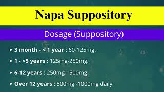 Napa250 mgSuppositoryParacetamolBeximco Pharmaceuticals Ltd [upl. by Hayyikaz]