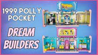 1999 Polly Pocket  Dream Builders Deluxe Mansion  Kitchen amp Bathroom  Vintage Polly Pocket [upl. by Mccallum]