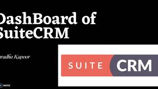 SuiteCRM Dashboard after installation  SuiteCRM Tutorials in HindiEnglish [upl. by Ellenyl]