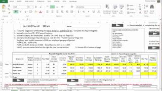 11 A Preparing the payroll Register MP4 [upl. by Filberte338]