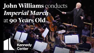 John Williams Conducts quotImperial Marchquot at 90 Years Old  National Symphony Orchestra [upl. by Dnumyar]