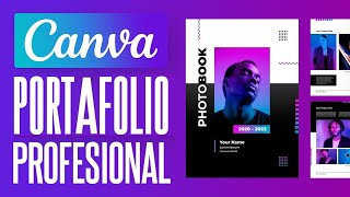 Cómo hacer un portafolio personal usando Canva 2024 Tutorial para principiantes [upl. by Yup]