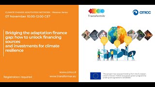 CLIMATE CHANGE ADAPTATION NETWORK – Bridging the adaptation finance gap [upl. by Adirahs]