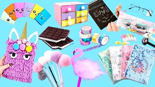 30 Easy DIY Amazing School Supplies  Cute Crafts for Back To School [upl. by Bergquist]