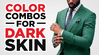 5 AMAZING Color Combinations For Dark Complexions  The StyleJumper Collab [upl. by Shulem]