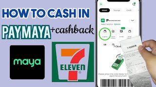 HOW TO CASH IN MAYA  PAYMAYA IN 7ELEVEN VIA BARCODE [upl. by Sarge]