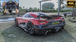 2017 Koenigsegg Agera RS  Forza Horizon 5  Steering Wheel Gameplay 4K [upl. by Haelhsa245]