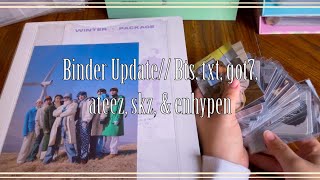 Binder Update Bts Txt Got7 Skz Ateez amp enhypen 🤩 [upl. by Gibbon]