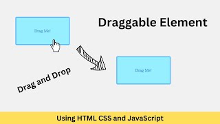 Draggable Element  Drag and Drop Div Using JavaScript  HTML CSS JavaScript Tutorial [upl. by Meer]