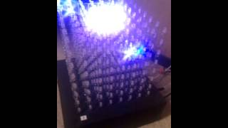 Asteroids game on my 8x8x8 LED cube [upl. by Enilra]