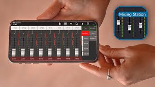 how i use the Mixing Station app on my Phone XM32 XMR18 WING [upl. by Biancha]