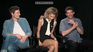 Challengers Interview With Zendaya Mike Faist and Josh OConnor [upl. by Anala]