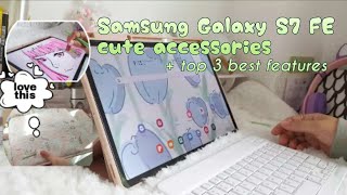 Samsung Galaxy s7 fe accessory Unboxing 💚 aesthetic and minimalist design  Top 3 fave features ⭐ [upl. by Ijneb]