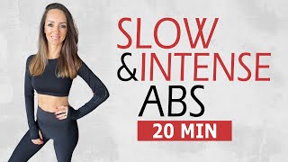 20 MIN SLOW  INTENSE ABS  Trainiere deine Bauchmuskulatur  Katja Seifried [upl. by Lemart]