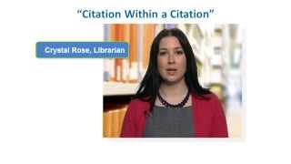 How to Reference a Citation Within a Citation in APA Style [upl. by Oirromed]