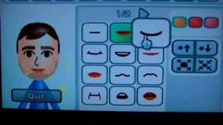 Creation of Mii on my Nintendo Wii [upl. by Borszcz499]