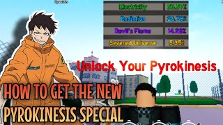 HOW TO GET THE NEW PYROKINESIS SPECIAL  ANIME FIGHTING SIMULATOR [upl. by Acissev]