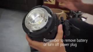 How to change a studio light flash tube [upl. by Skoorb]