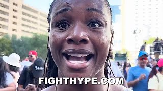 CLARESSA SHIELDS REACTS TO CANELO VS JERMELL CHARLO WEIGHIN amp KEEPS IT 100 ON FINAL PREDICTION [upl. by Winston]