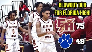 HIGHLIGHTS Florida High 75 Godby 49  2024 Florida High School Basketball [upl. by Roley693]