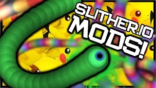 THE BEST SLITHERIO MODS  Slitherio Mod [upl. by Houghton740]