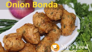 Onion bonda  Erulli bonda in kannada  Iruli bonda  How to make bonda in kannada  Nivis Food [upl. by Nepets899]