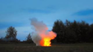 Amateur rocket engine test spectacular fail [upl. by Nalat542]