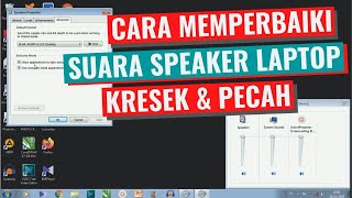 Cara Memperbaiki Speaker Laptop Rusak  KRESEK  PECAH [upl. by Kenley375]