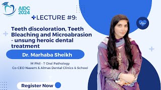 Teeth discoloration Teeth Bleaching and Microabrasion  unsung heroic dental treatment Lecture 8 [upl. by Atilrep325]