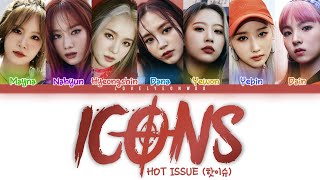 HOT ISSUE 핫이슈 – ICONS Lyrics Color Coded HanRomEng [upl. by Ninazan]