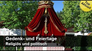 Gedenk und Feiertage  Religiös und politisch  Trailer MedienLB [upl. by Eillib]