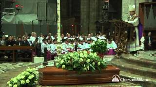 Funerali di mons Migliavacca lomelia del Vicario generale mons Delpini [upl. by Yahiya800]