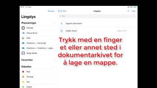 Lingdys for iPad Lagring av dokumenter i appen Filer [upl. by Phia]