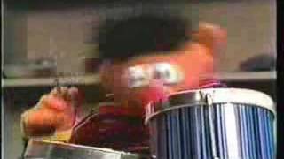 Classic Sesame Street  Ernie and Bert play the drums [upl. by Aletta]